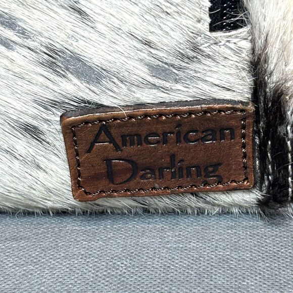 AD American Darling Tote Bag Purse Cowhide Genuine Leather Women Western Cowgirl - Picture 2 of 15